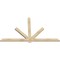 Ekena Millwork Kennewick Rough Sawn Timber Gable Bracket, Douglas Fir, 84"W x 49"H x 2"D x 4"F, 14/12 Pitch GBW084X49X0204KEN00RDF - alternate 3